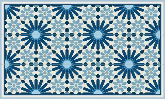 שטיח פיויסי מרקש כחול