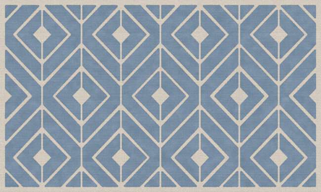 שטיח פיויסי עבה קאיה מלא כחול