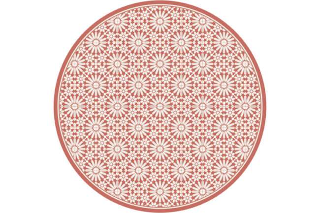 שטיח פיויסי עגול טנג'יר טרהקוטה