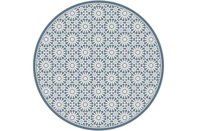 שטיח פיויסי עגול טנג'יר כחול