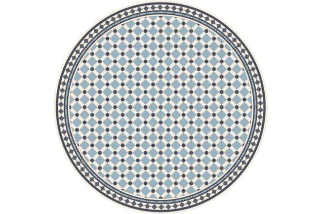 שטיח פיויסי עגול סהרה כחול