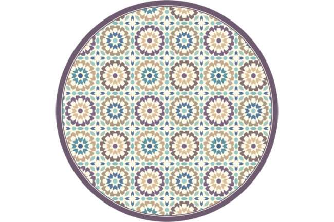 שטיח פיויסי עגול מרוקו סגול