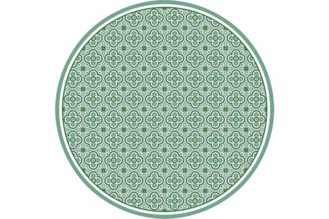 שטיח פיויסי עגול הנרי ירוק